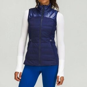 Lululemon | Down For It All Vest Night Sea *Shine sz6